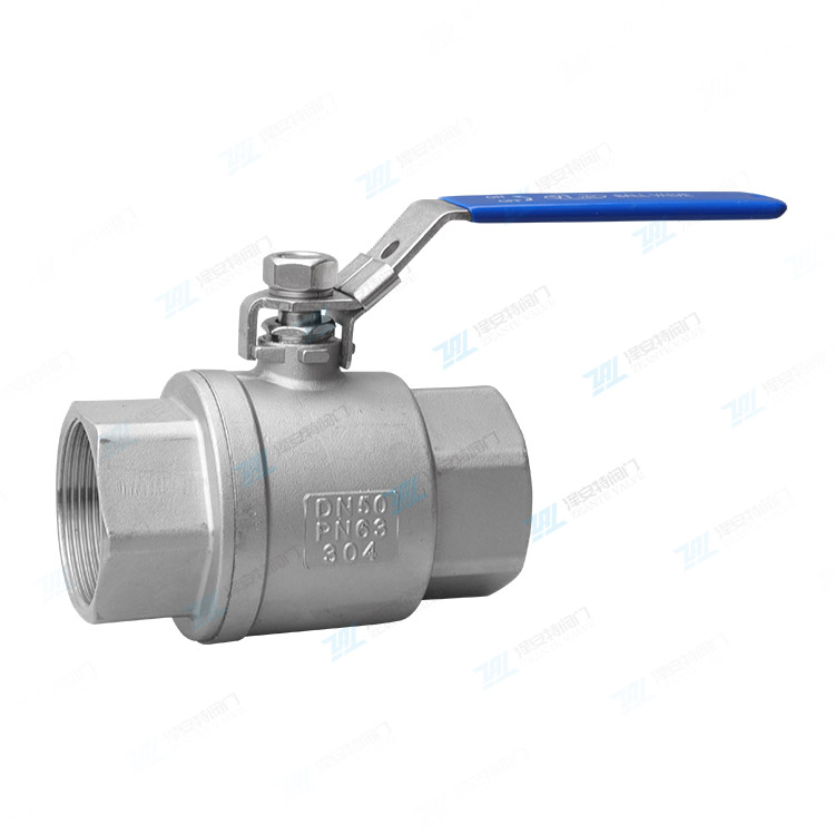 德标二片式丝扣球阀