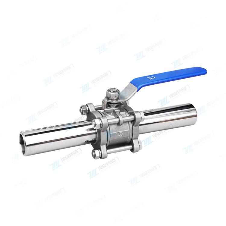 三片式加长杆球阀