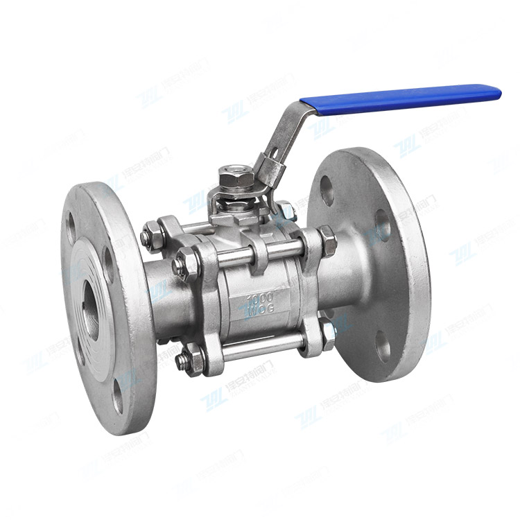 三片式法兰球阀