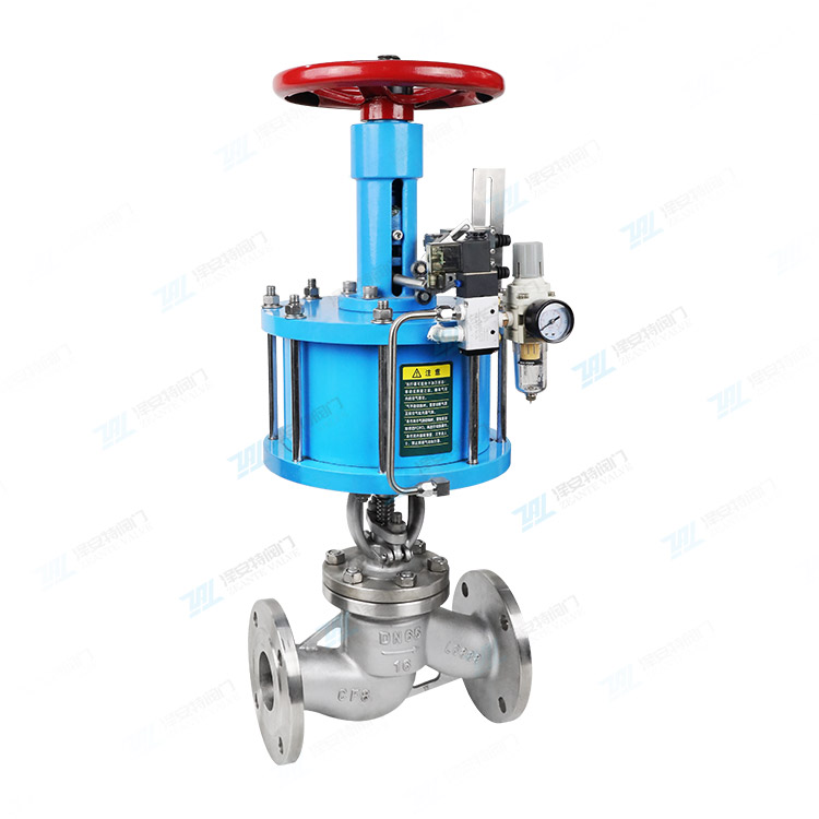 气动法兰截止阀