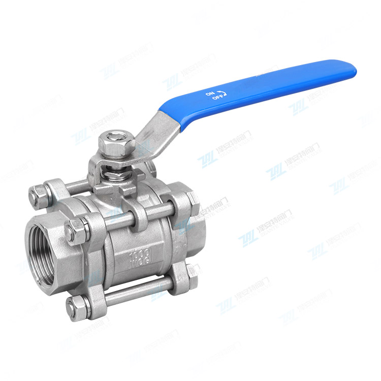 三片式丝扣球阀