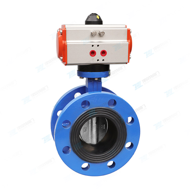 气动法兰蝶阀