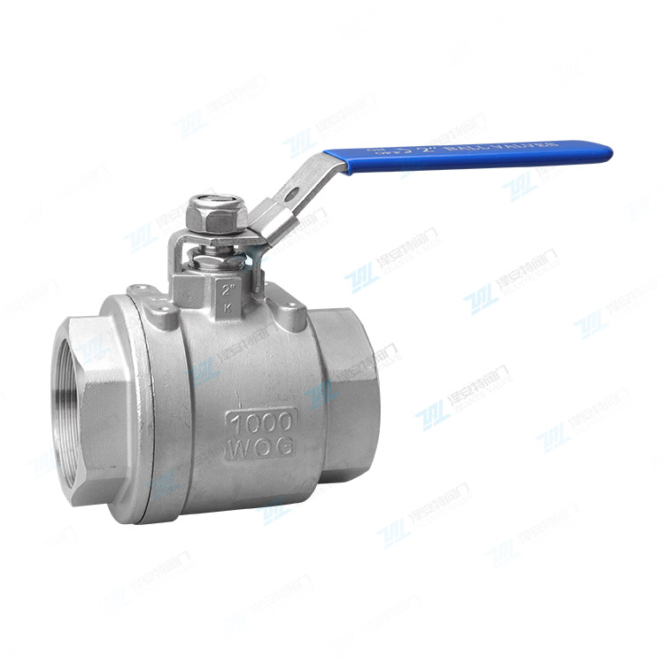 二片式丝扣球阀